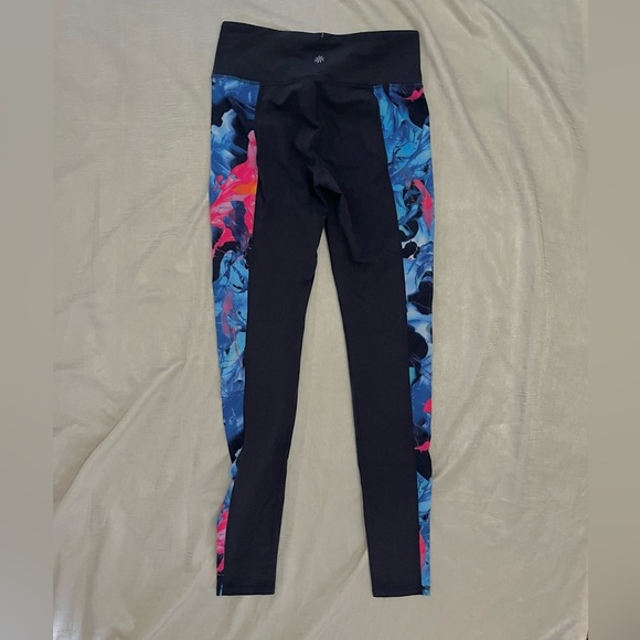 Athleta Navy and Vibrant Multicolor Leggings - Picture 3 of 5